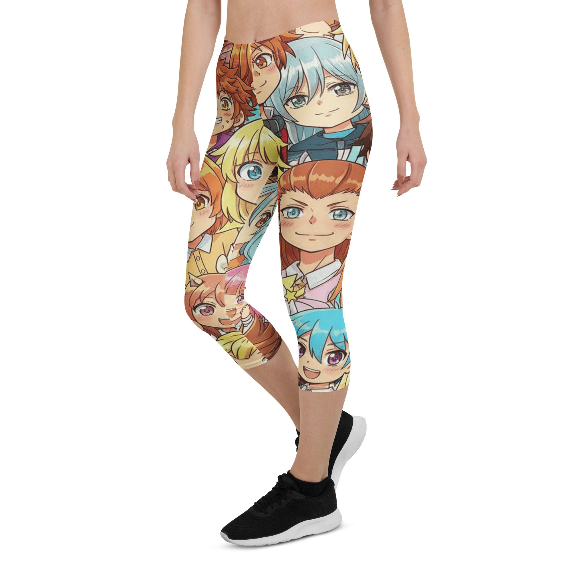 Anime Cat Cafe Capri Leggings | GearBunch