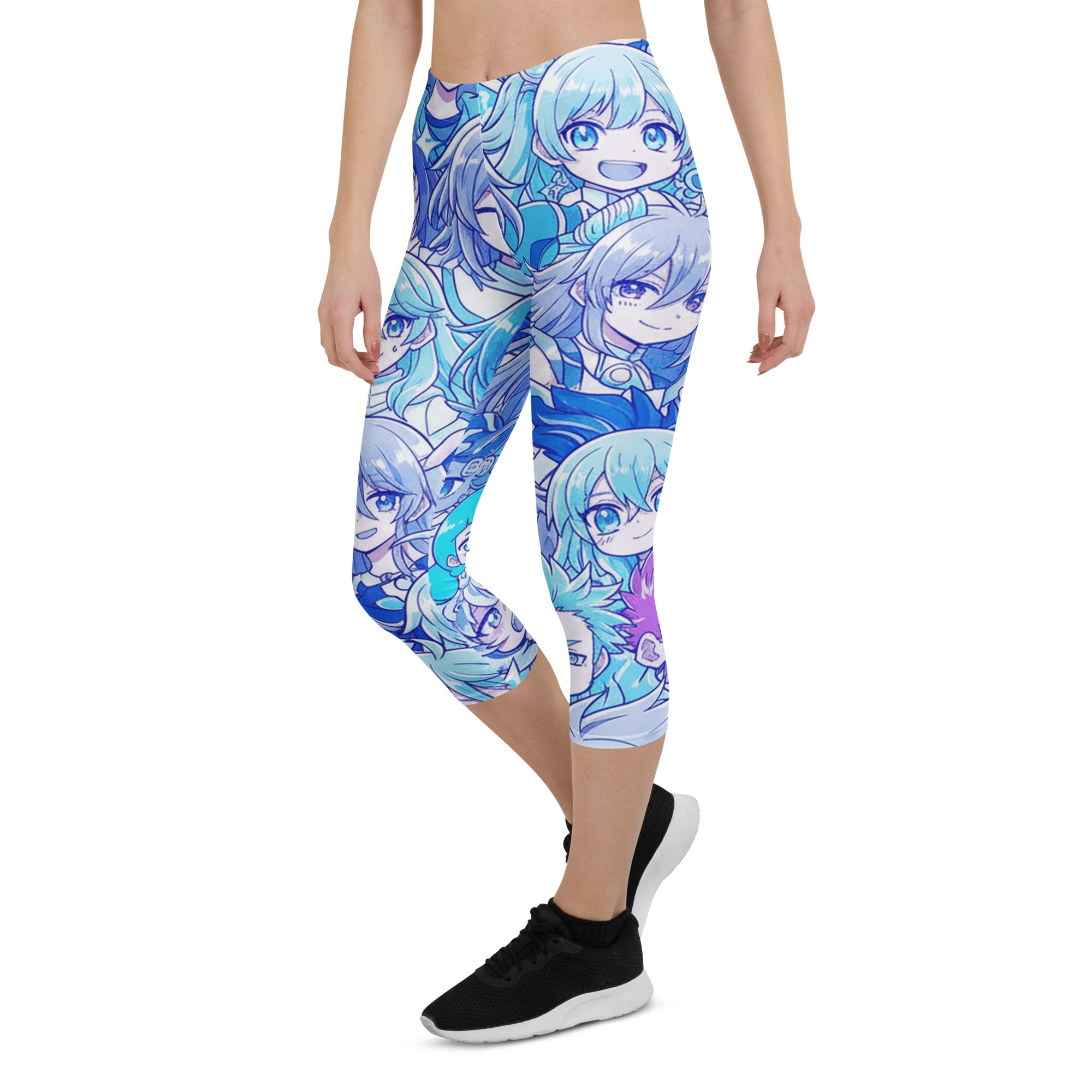 Anime Ice Kingdom Capri Leggings | GearBunch