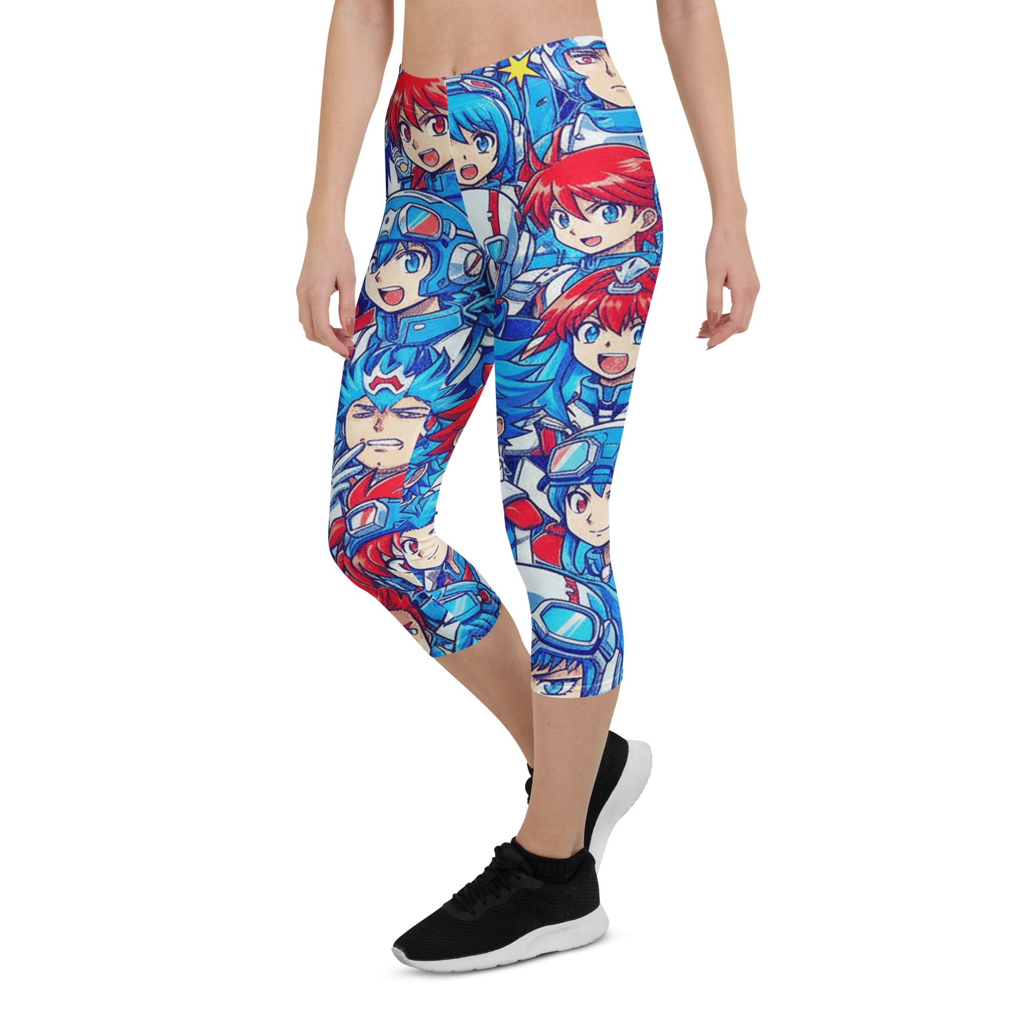 Anime Mecha Pilot Capri Leggings | GearBunch