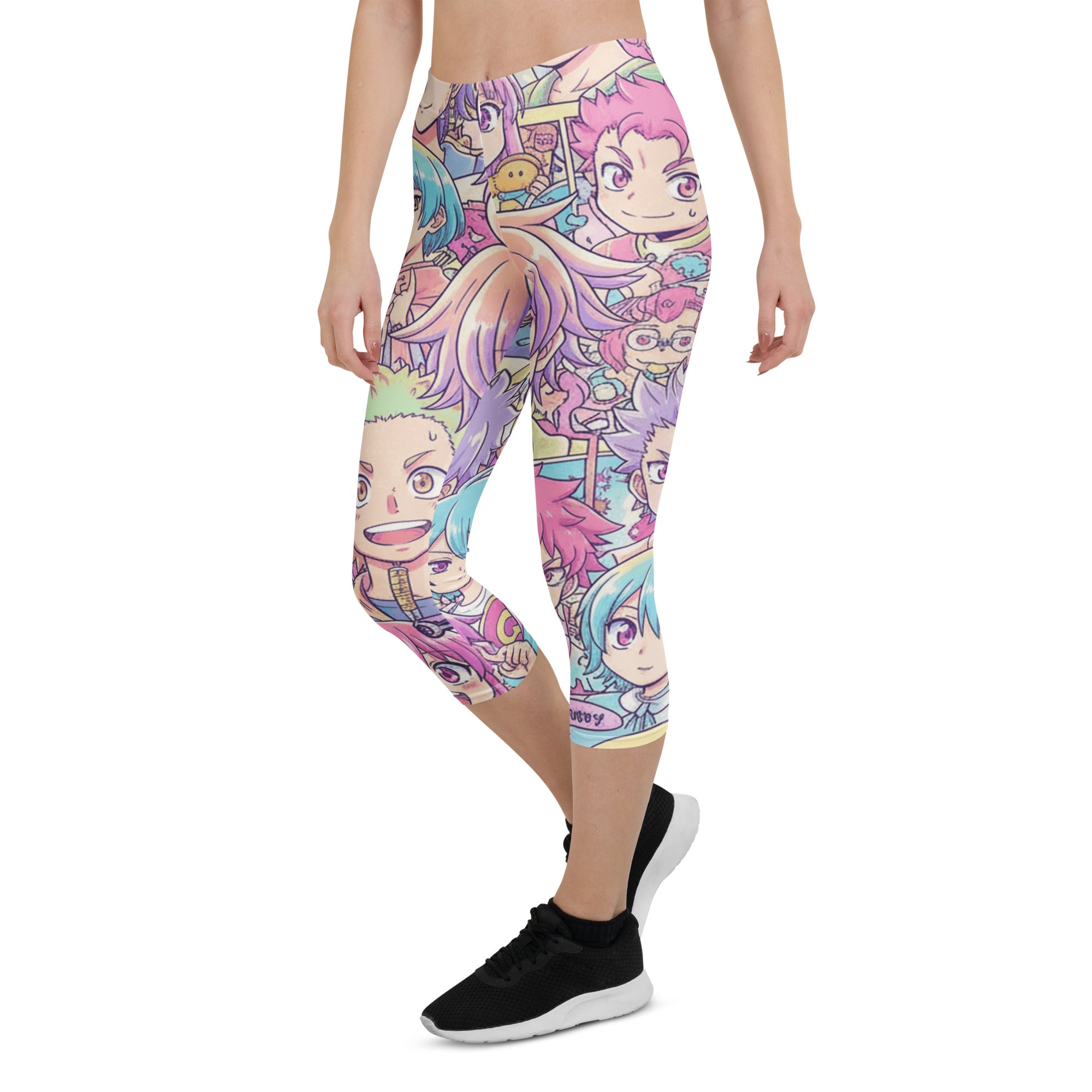 Anime Pastel Dream Capri Leggings | GearBunch
