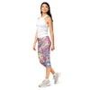 Women's anime collage pastel dream printed capris front view