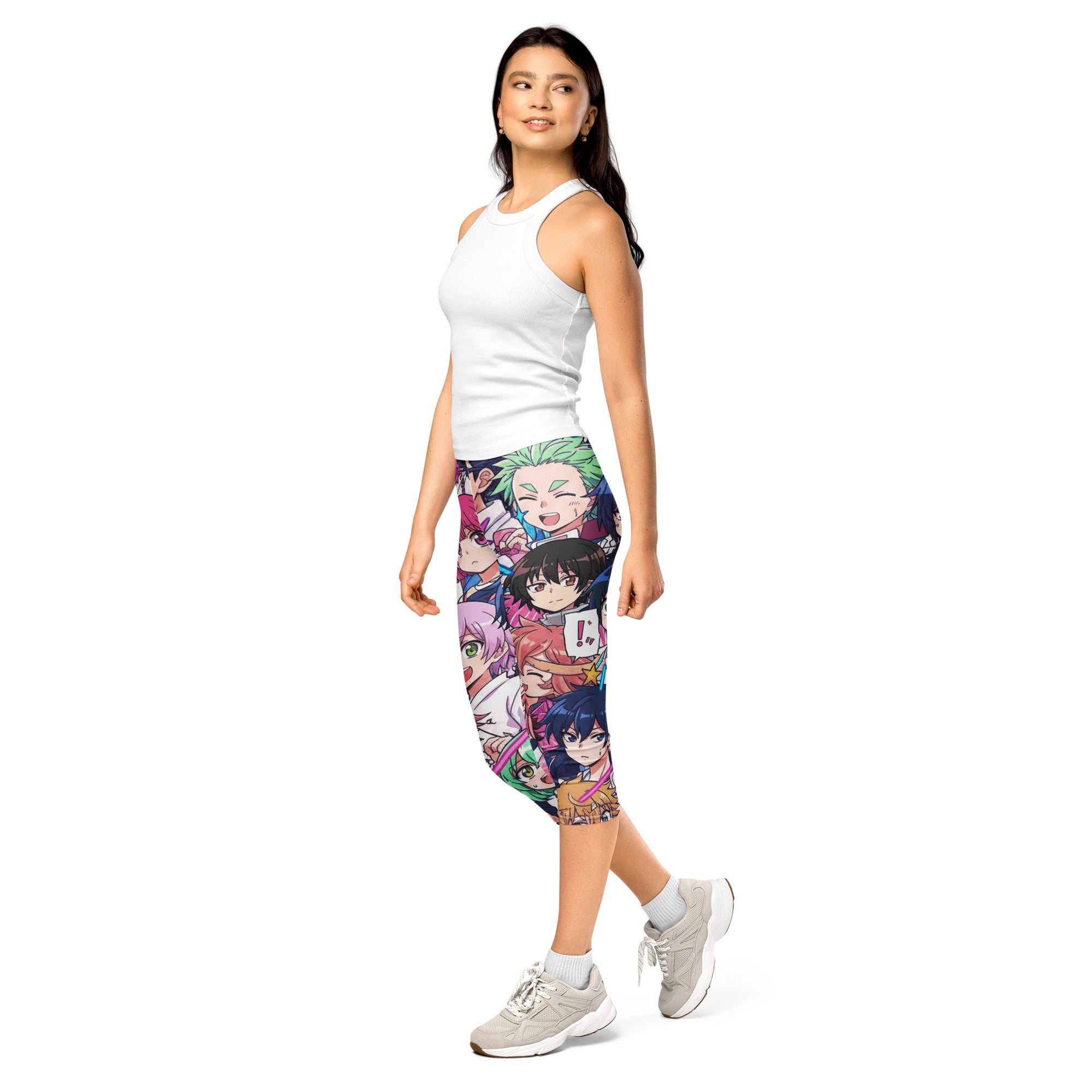 Anime Sakura School Capri Leggings | GearBunch