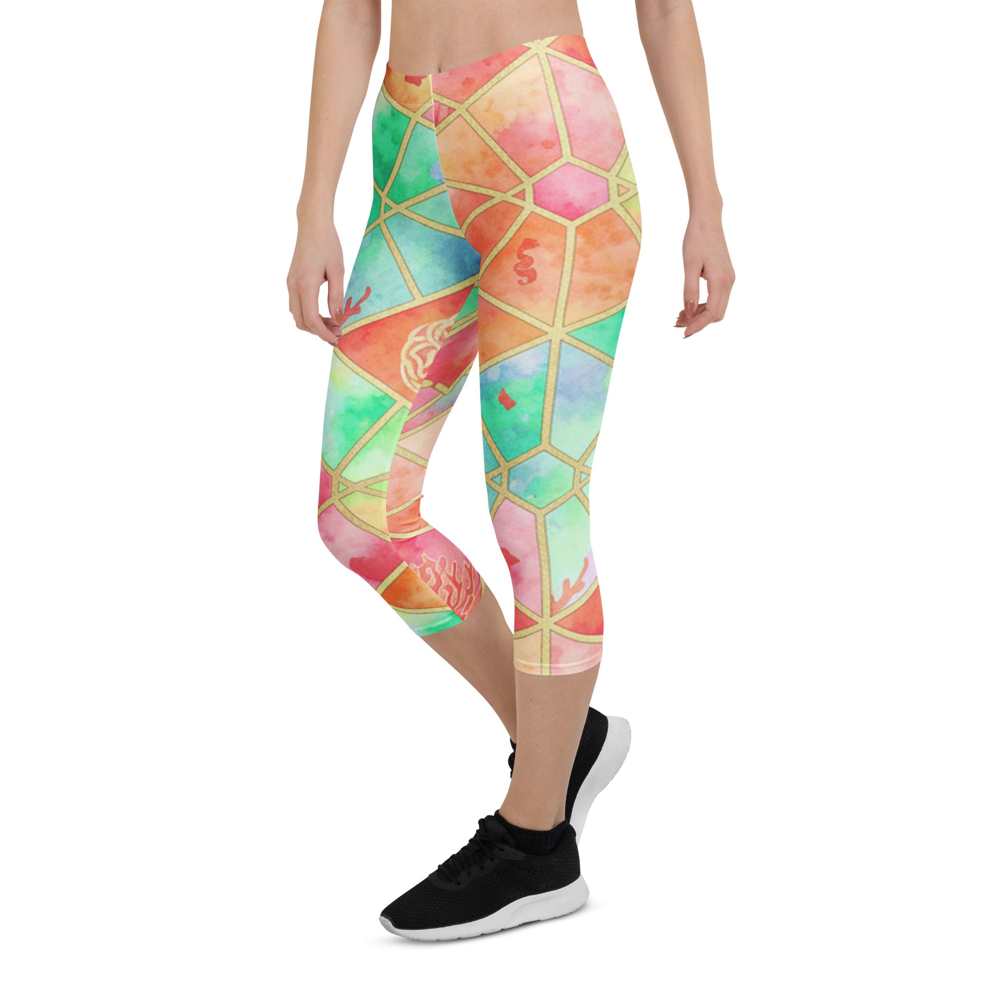 Coral Reef Capri Leggings | GearBunch
