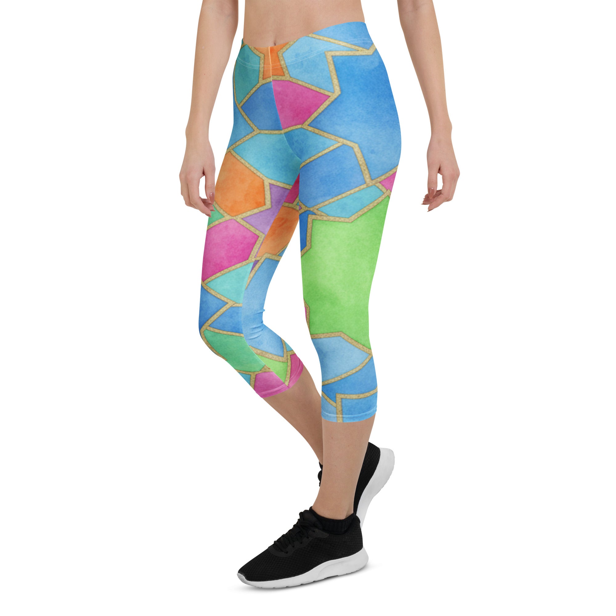 Arabic Festival Capri Leggings | GearBunch