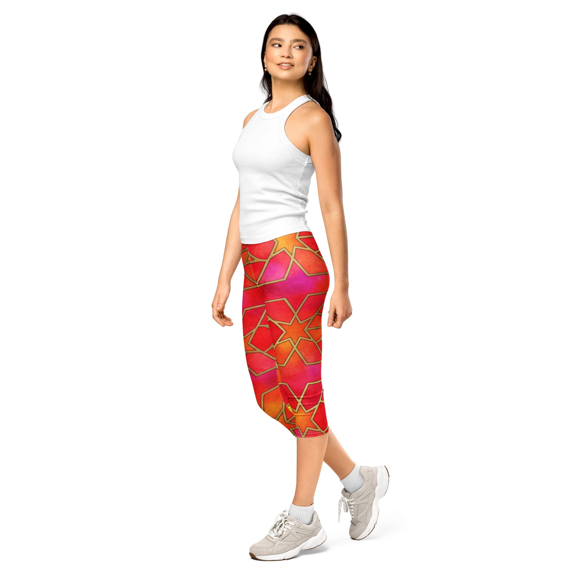 Fire Opal Capri Leggings | GearBunch