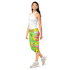 Women's tropical punch capri leggings front view