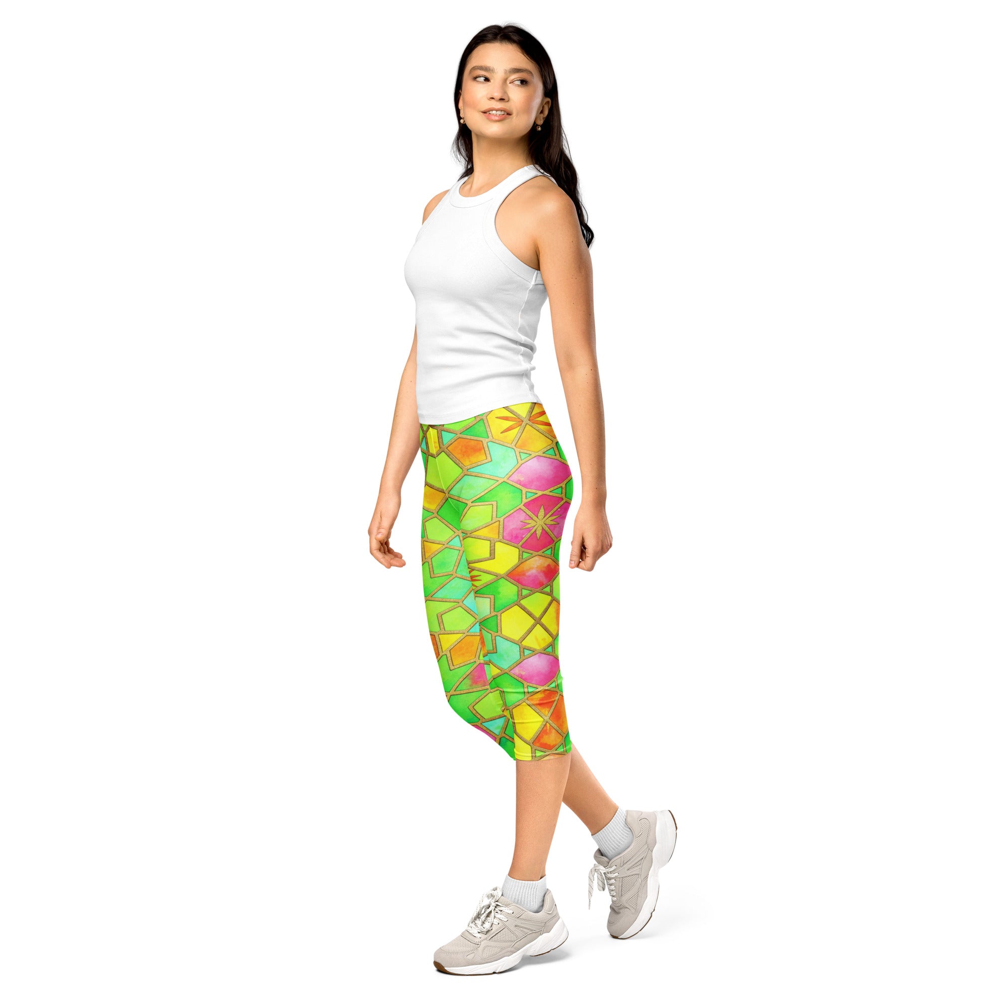 Tropical Punch Capri Leggings | GearBunch