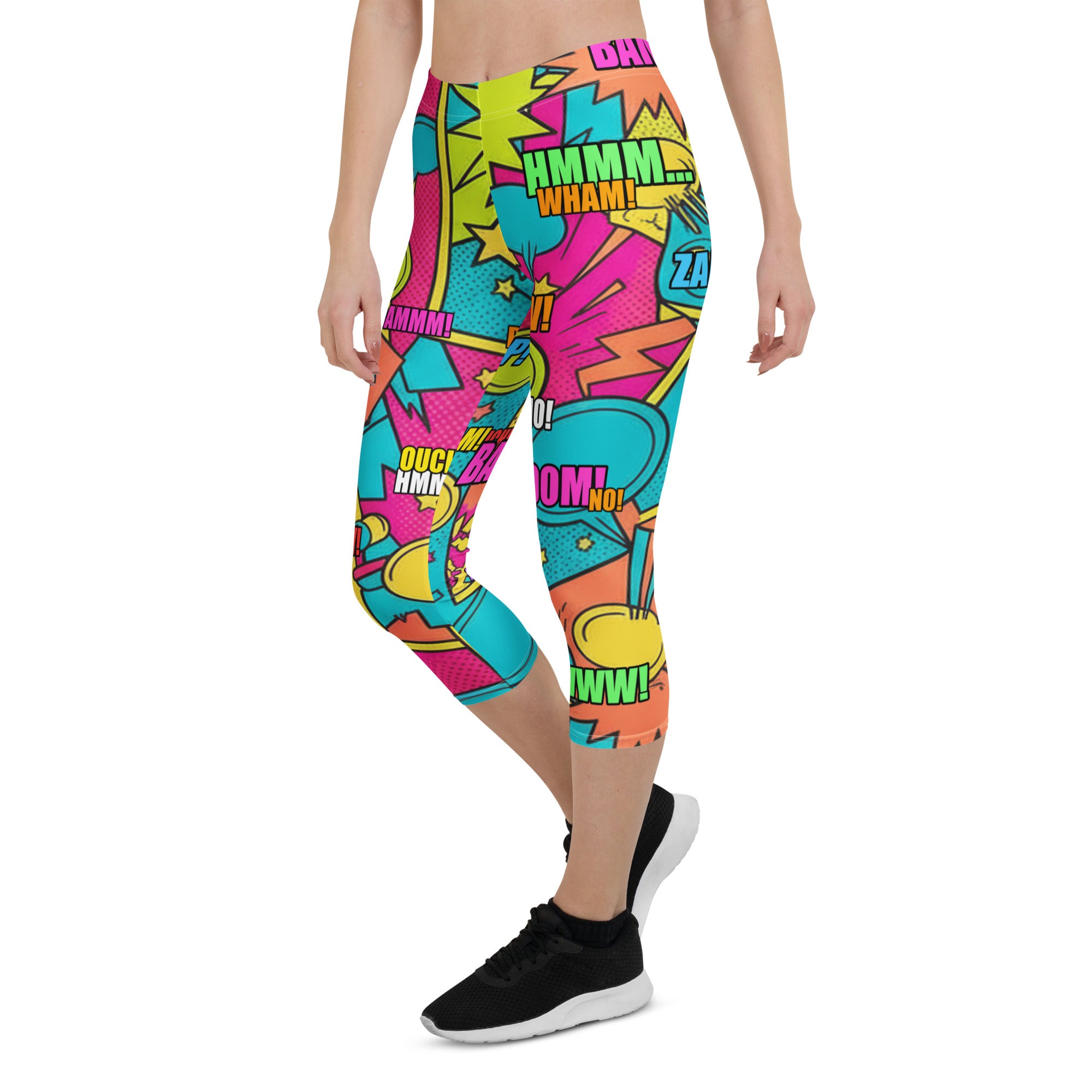 Comic Pop Tropical Capri Leggings | GearBunch