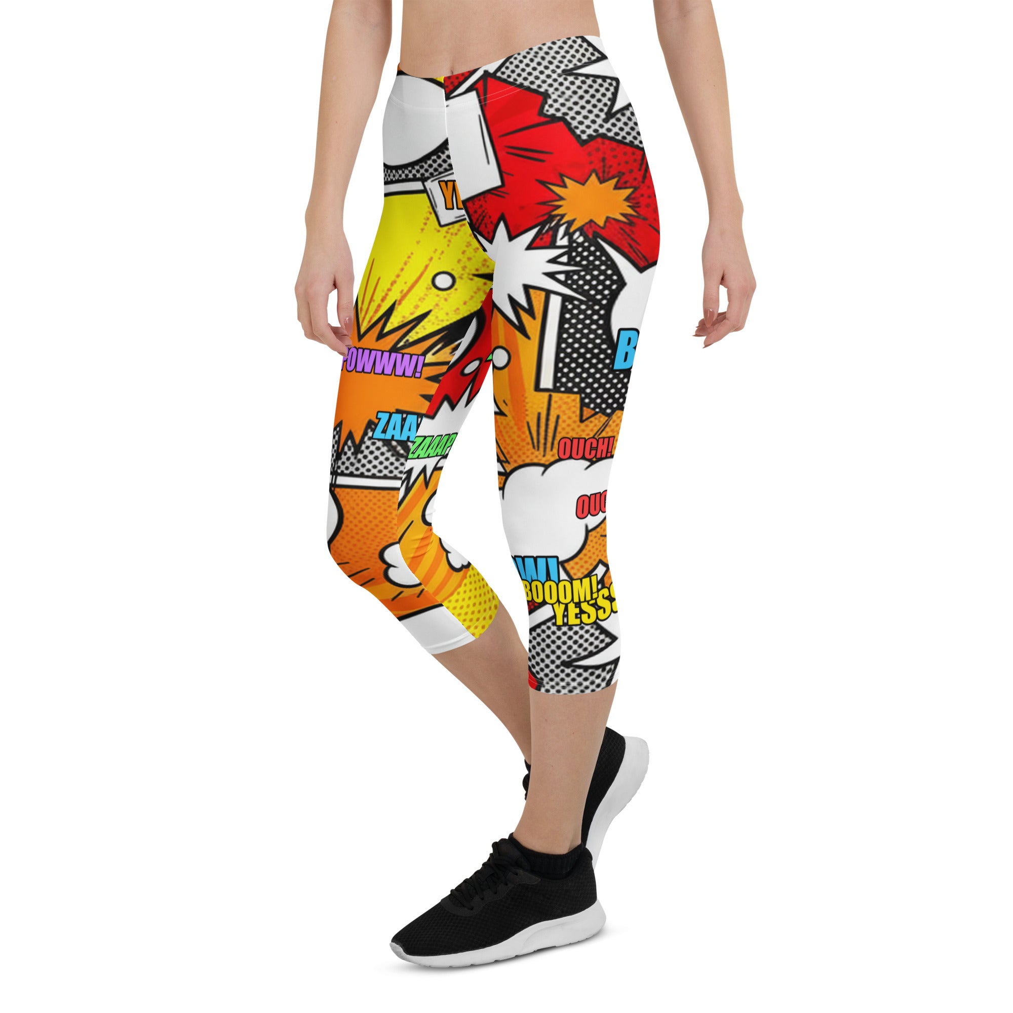 Comic Strip Boom Town Capri Leggings | GearBunch