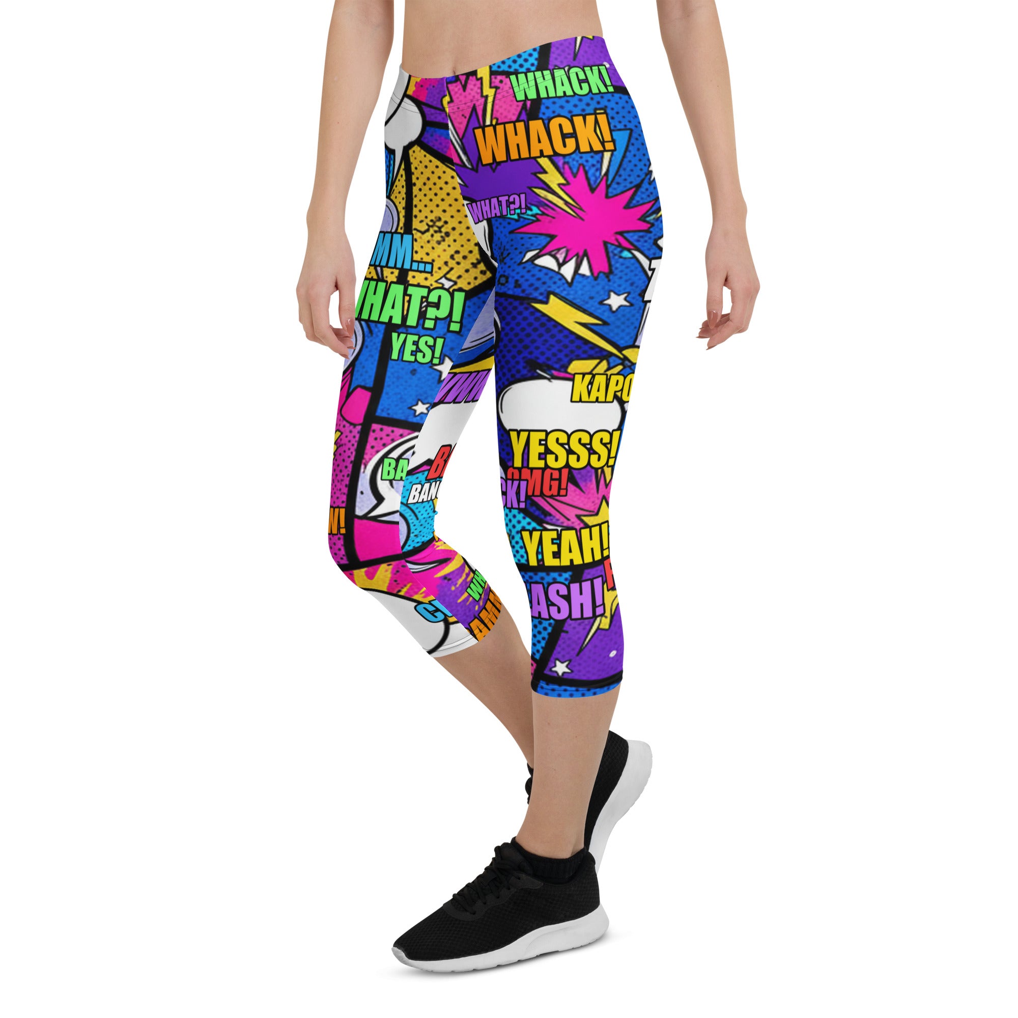 Comic Strip Cosmic Boom Capri Leggings | GearBunch