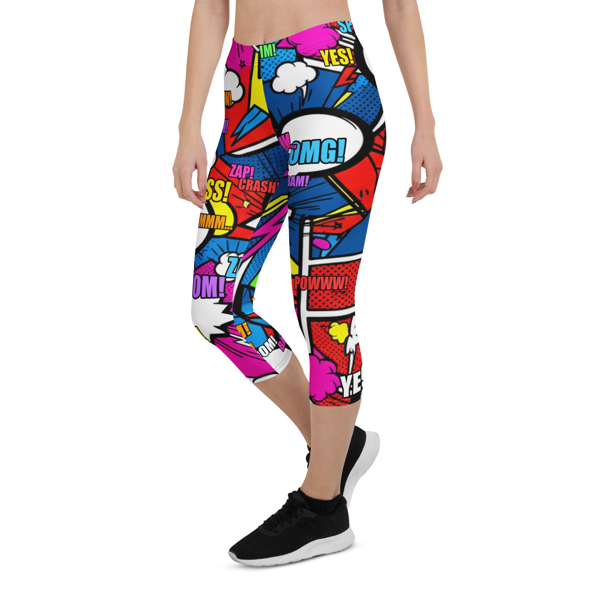 Comic Ninja Night Capri Leggings | GearBunch