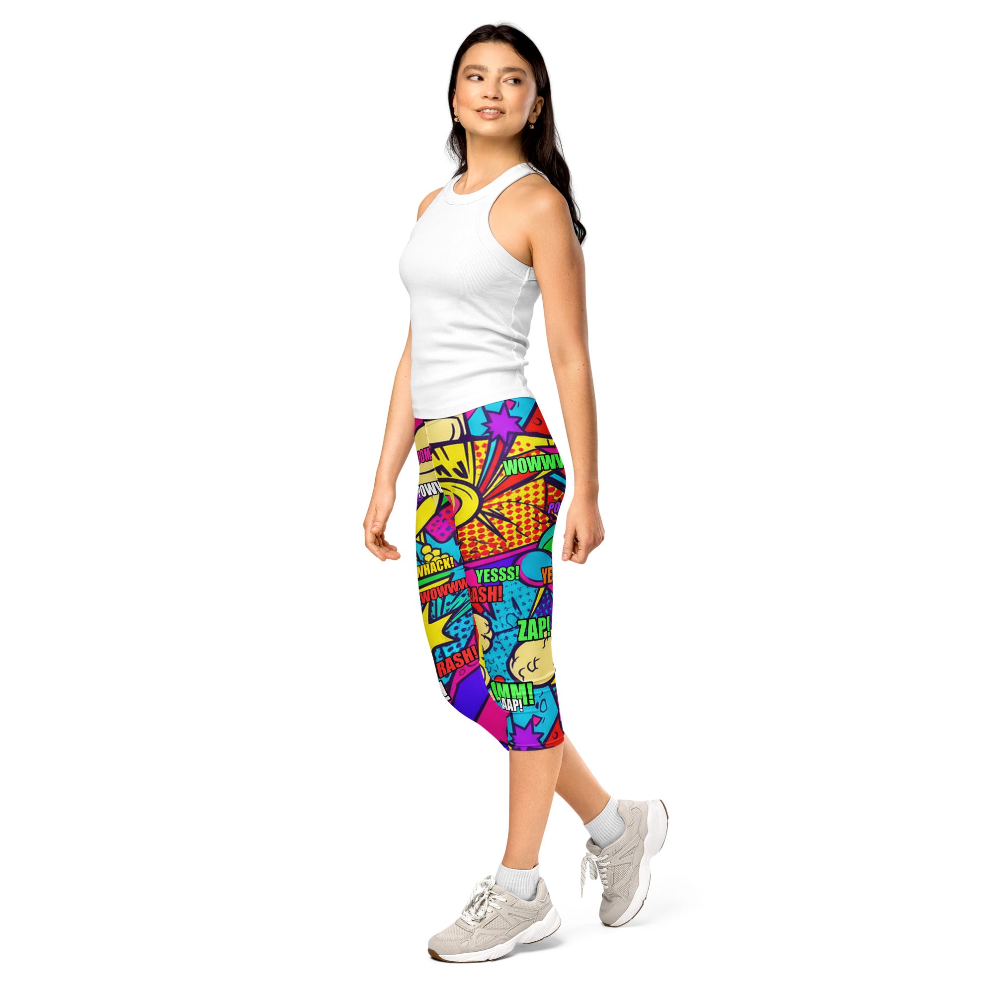 Pirate Comic Strip Capri Leggings | GearBunch