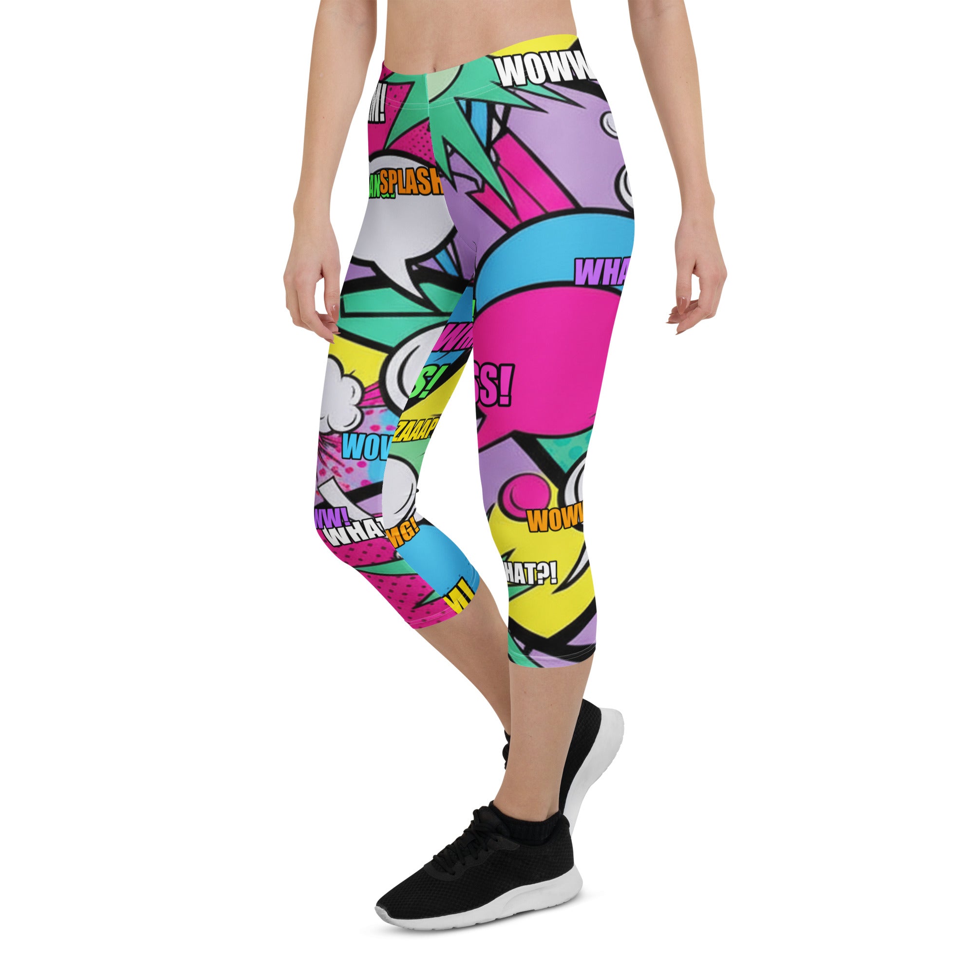 Comic Strip Pop Candy Capri Leggings | GearBunch