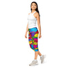Women's comic retro sunday printed capris front view