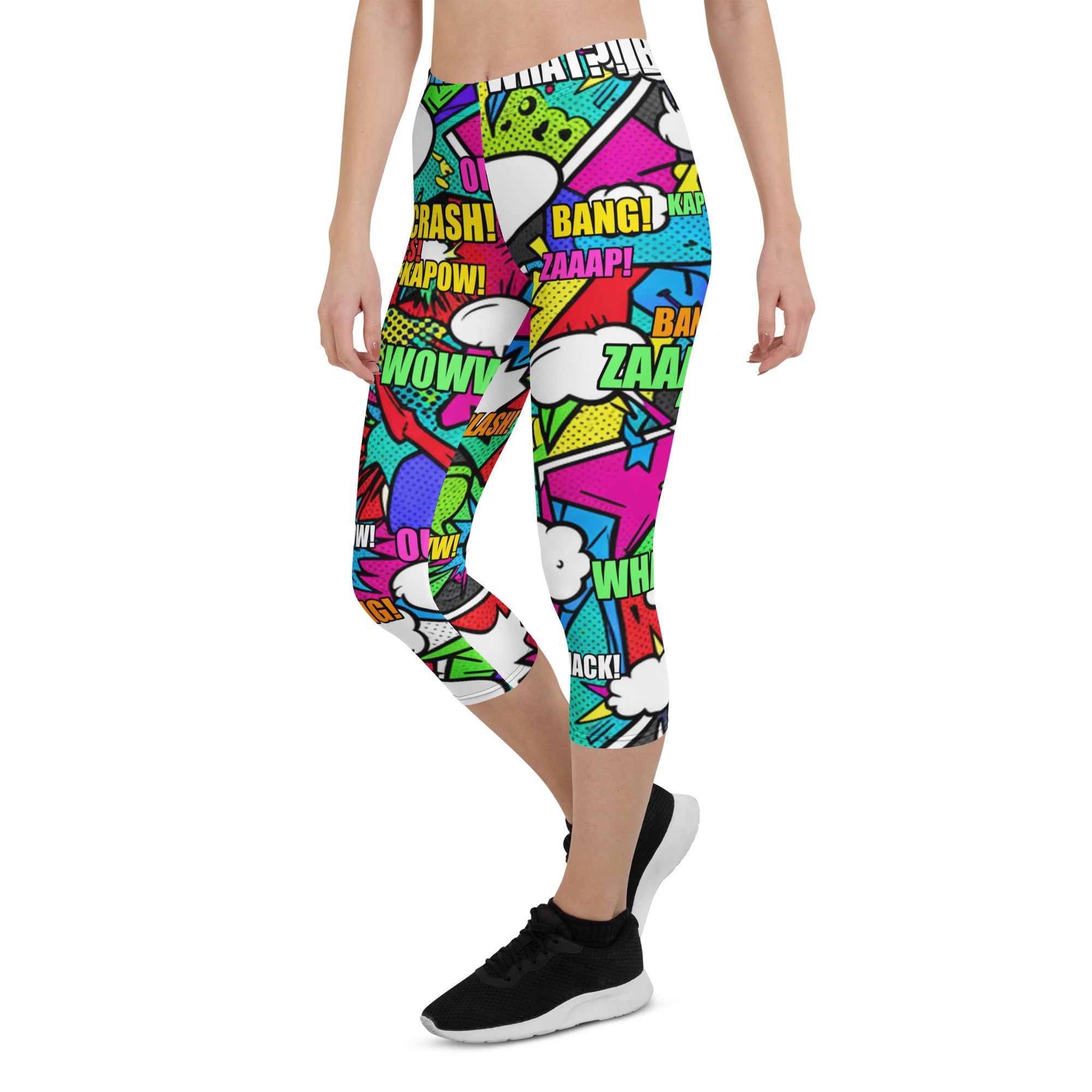 Comic Zombie Apocalypse Capri Leggings | GearBunch