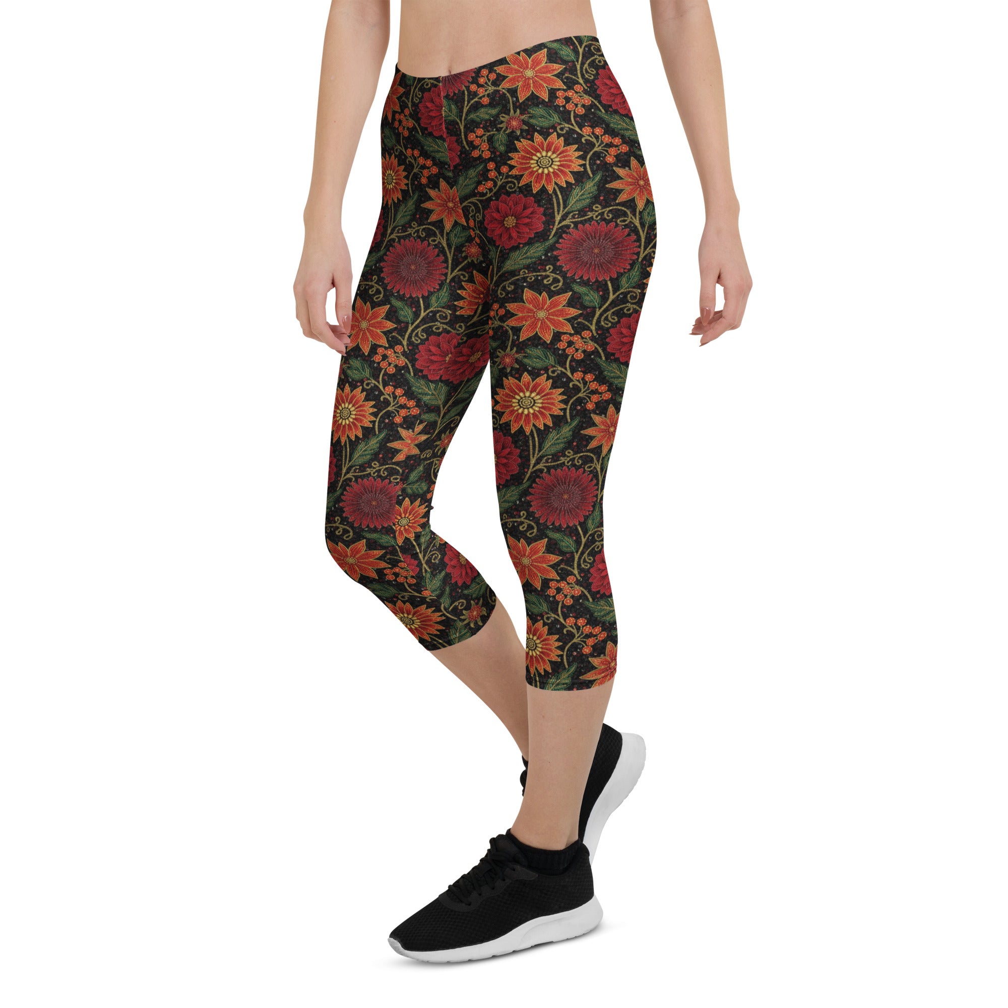 Crimson Fantasy Capri Leggings | GearBunch