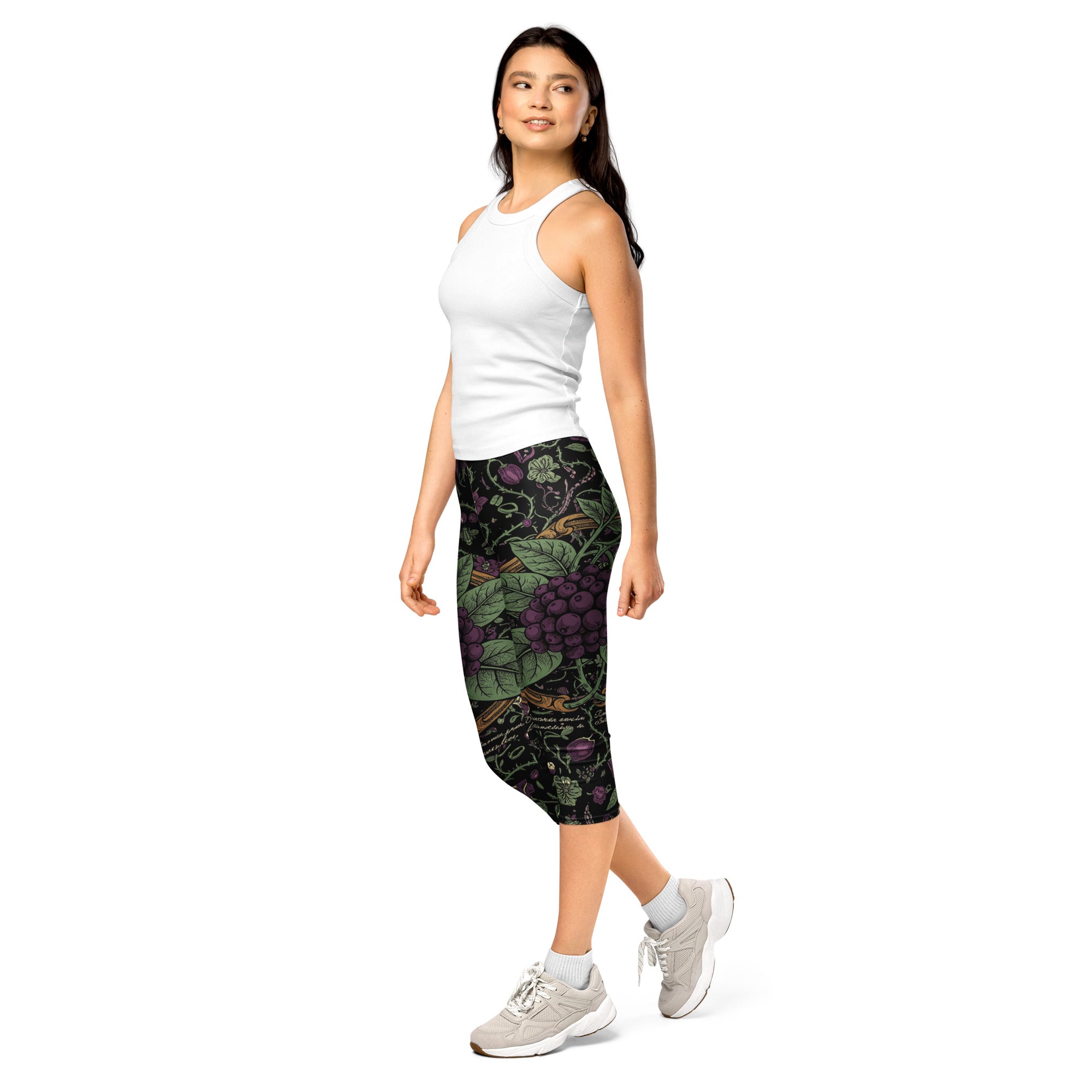 Deadly Nightshade Capri Leggings | GearBunch