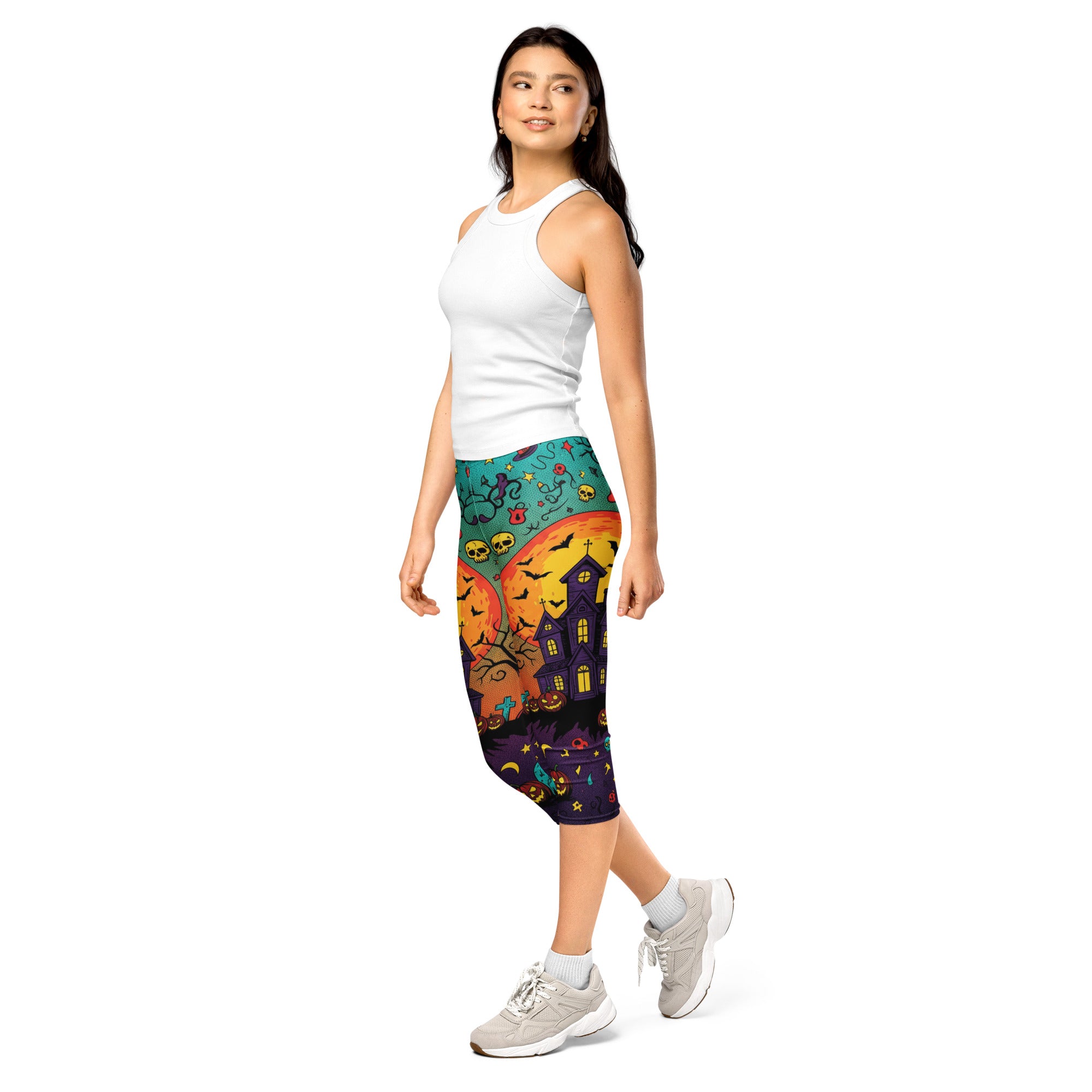 Haunted Manor Twilight Capri Leggings | GearBunch