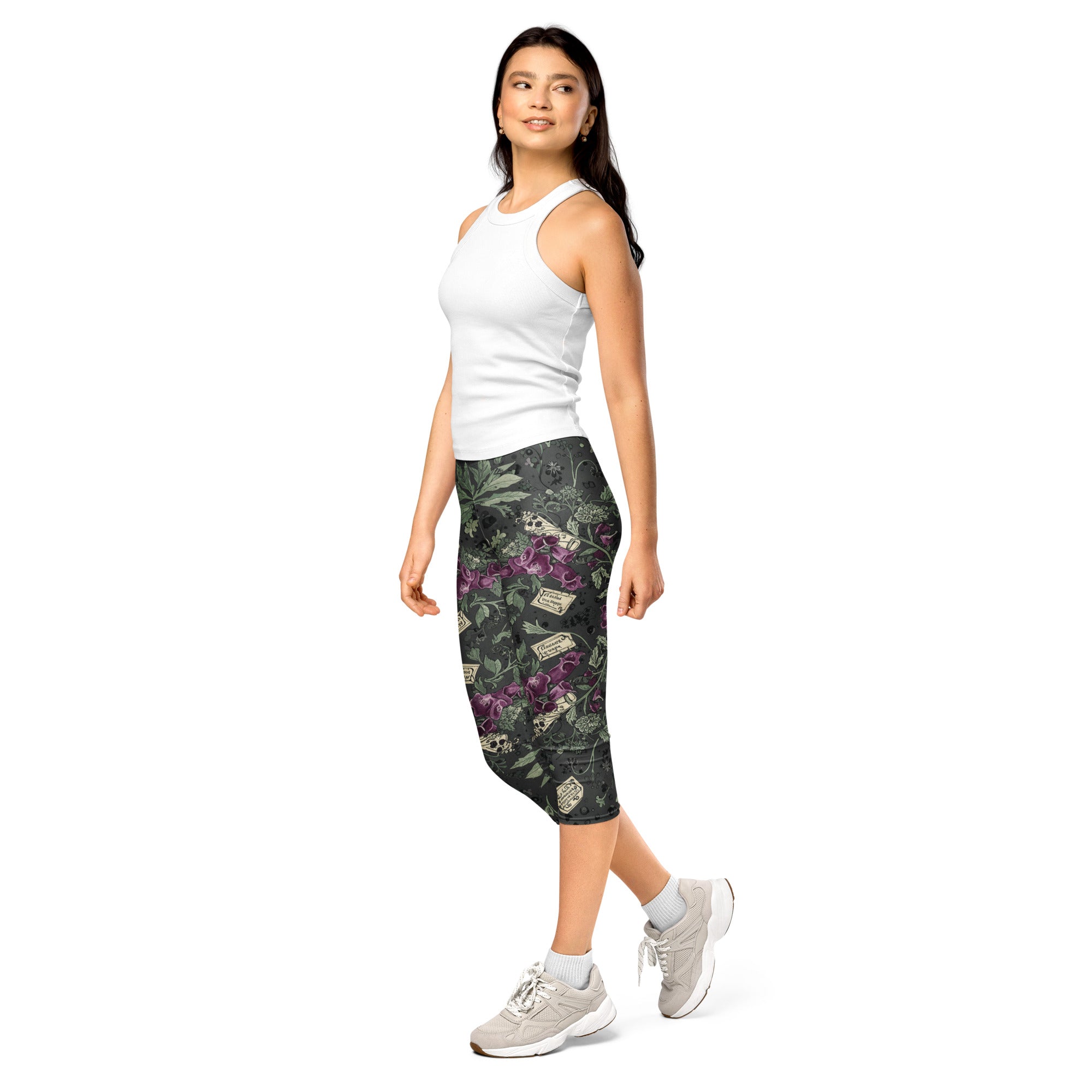 Hemlock Goth Capri Leggings | GearBunch
