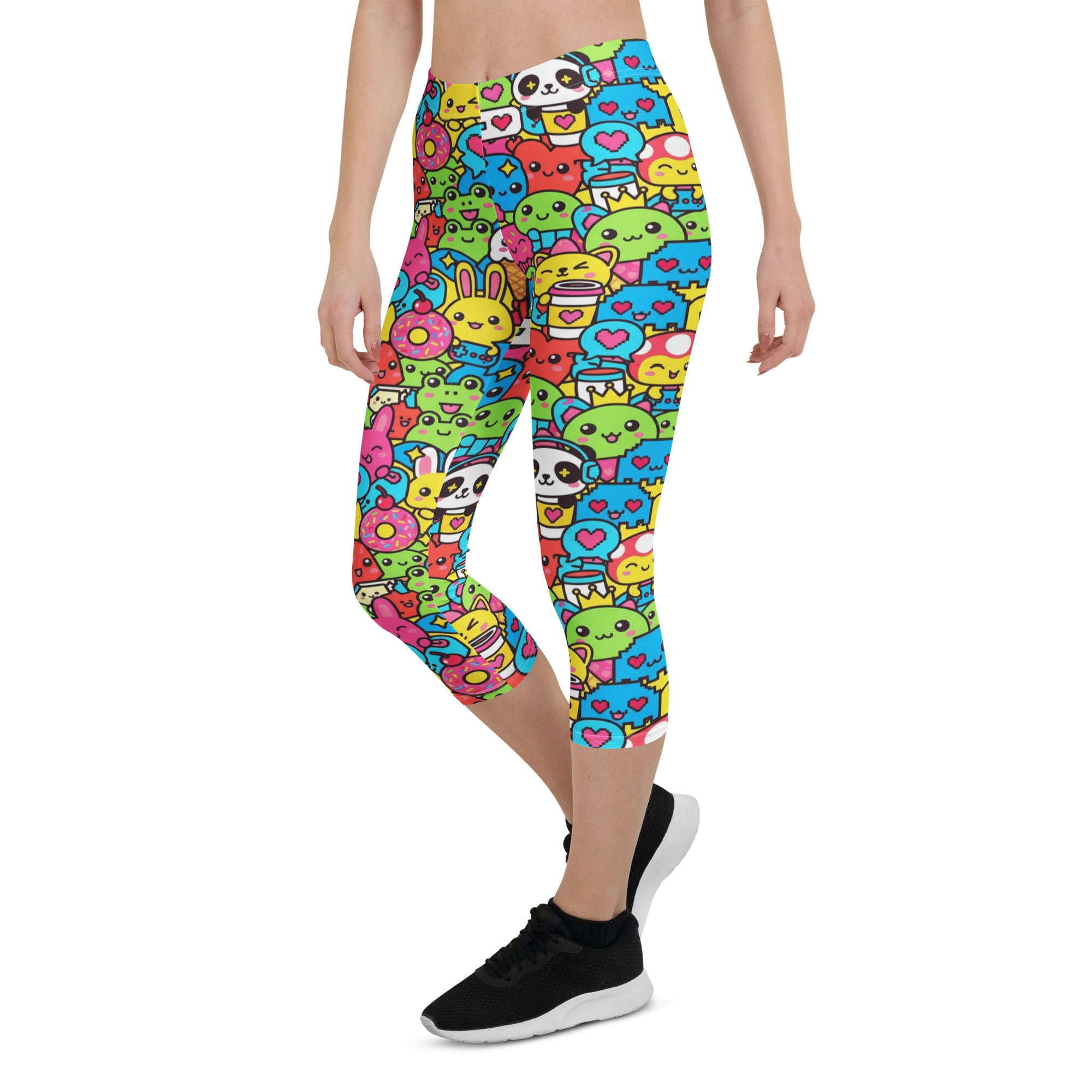 Kawaii Arcade Game Capri Leggings | GearBunch