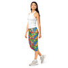 Women's kawaii arcade game capri leggings front view