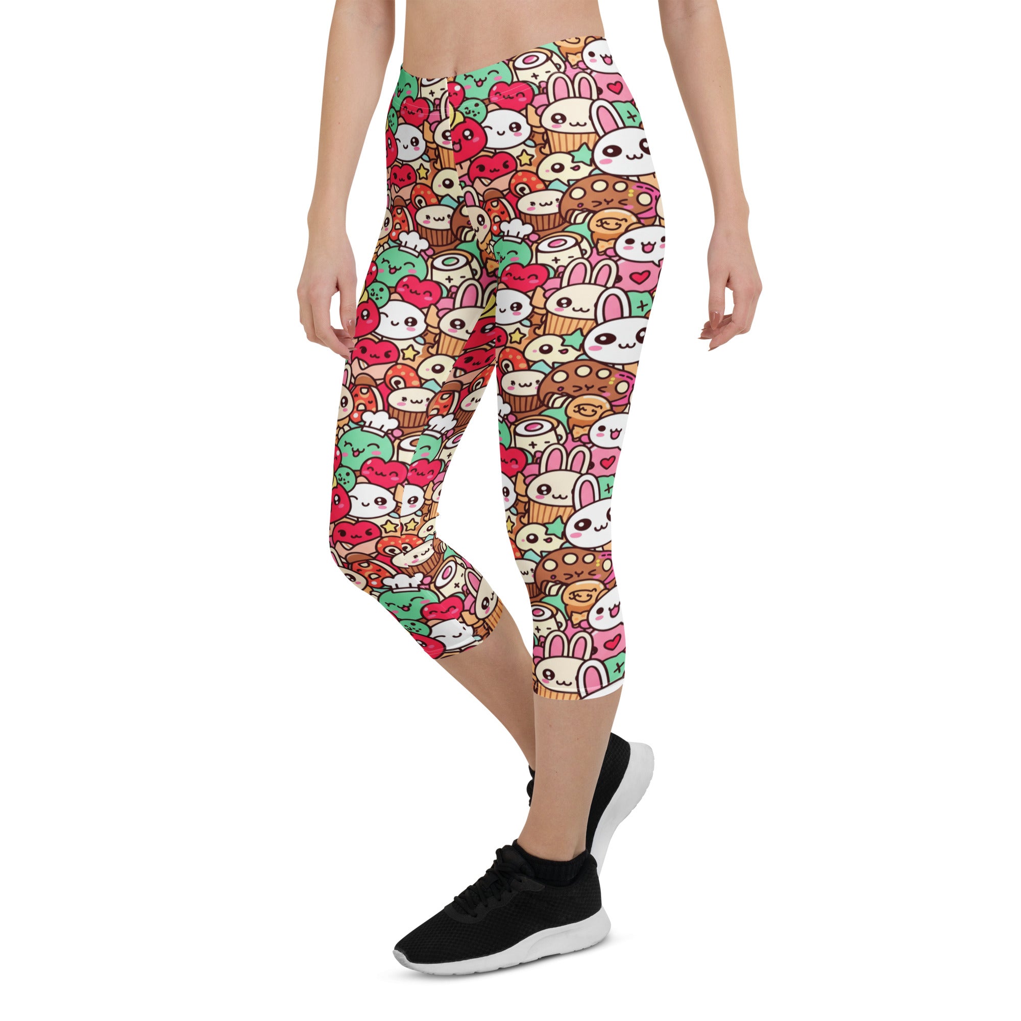 Kawaii Bakery Shop Capri Leggings | GearBunch