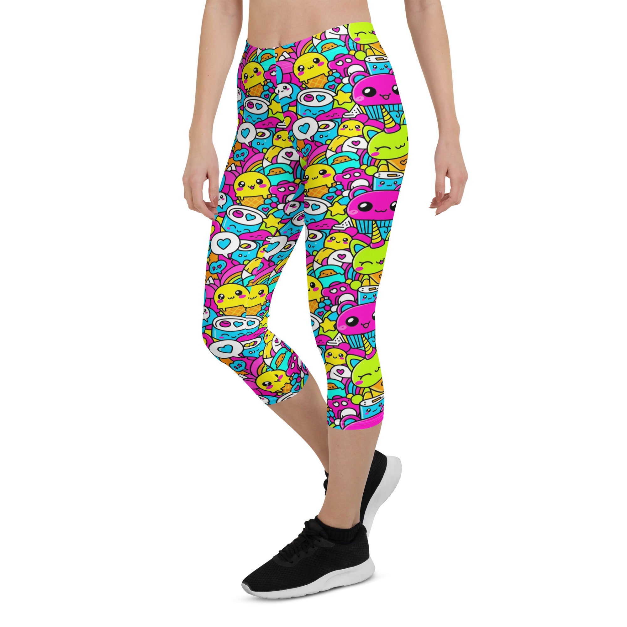 Kawaii Candy Land Capri Leggings | GearBunch