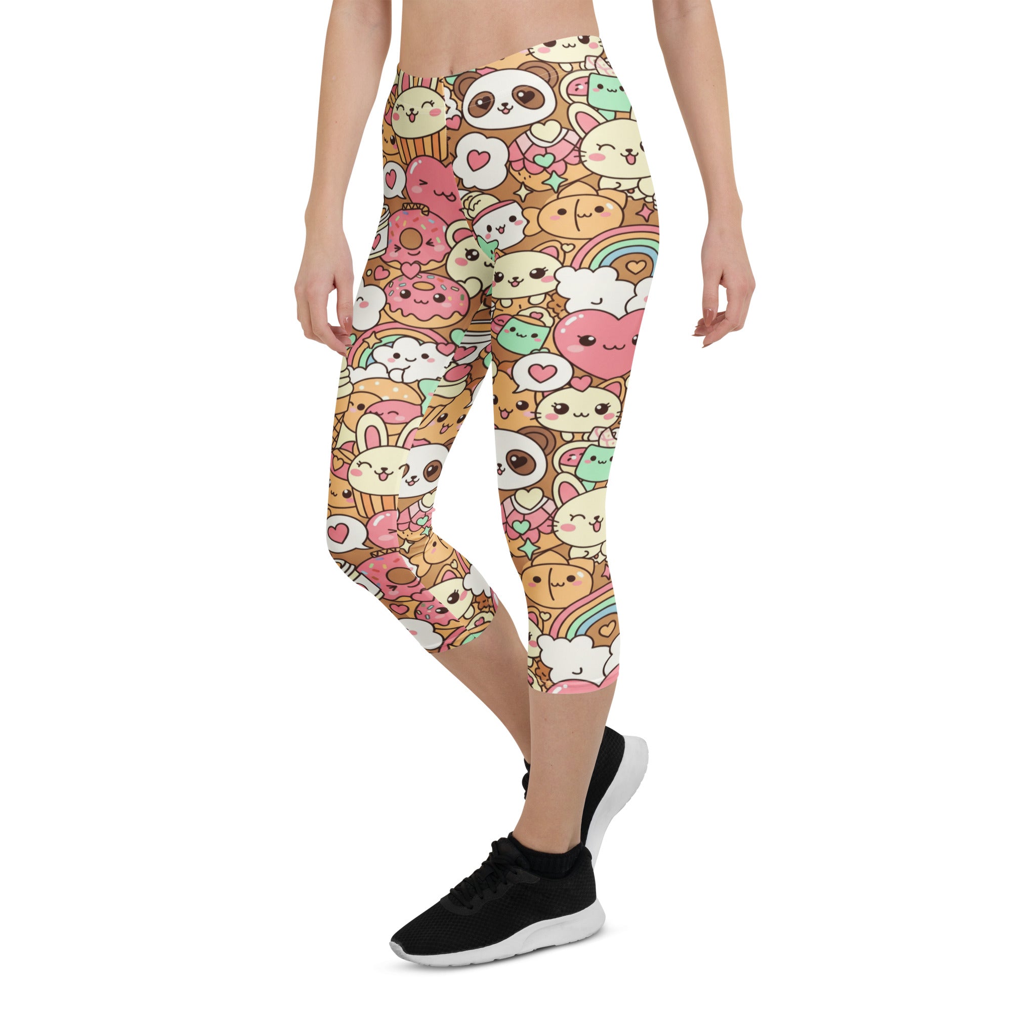 Kawaii Coffee Break Capri Leggings | GearBunch