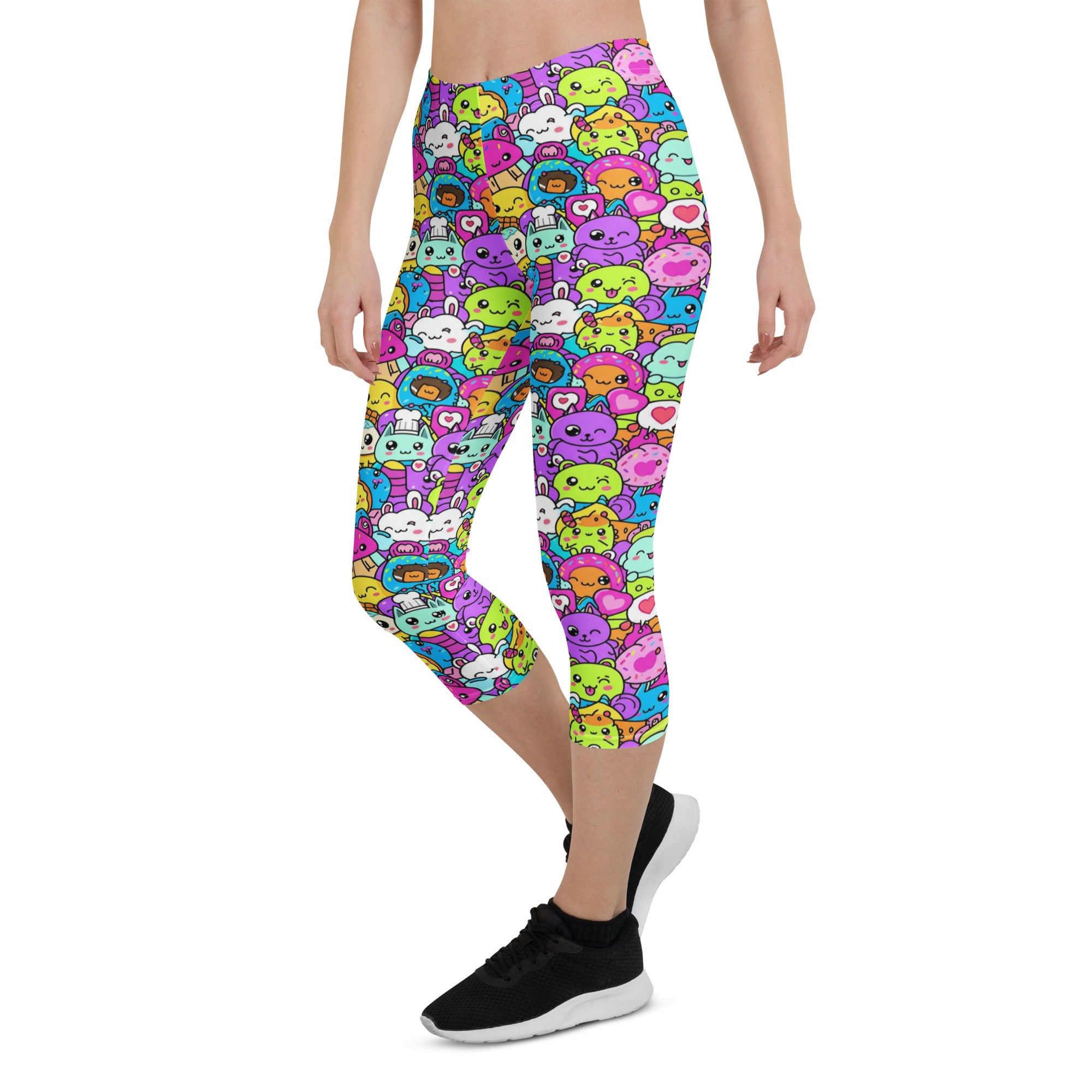 Kawaii Monster Pals Capri Leggings | GearBunch