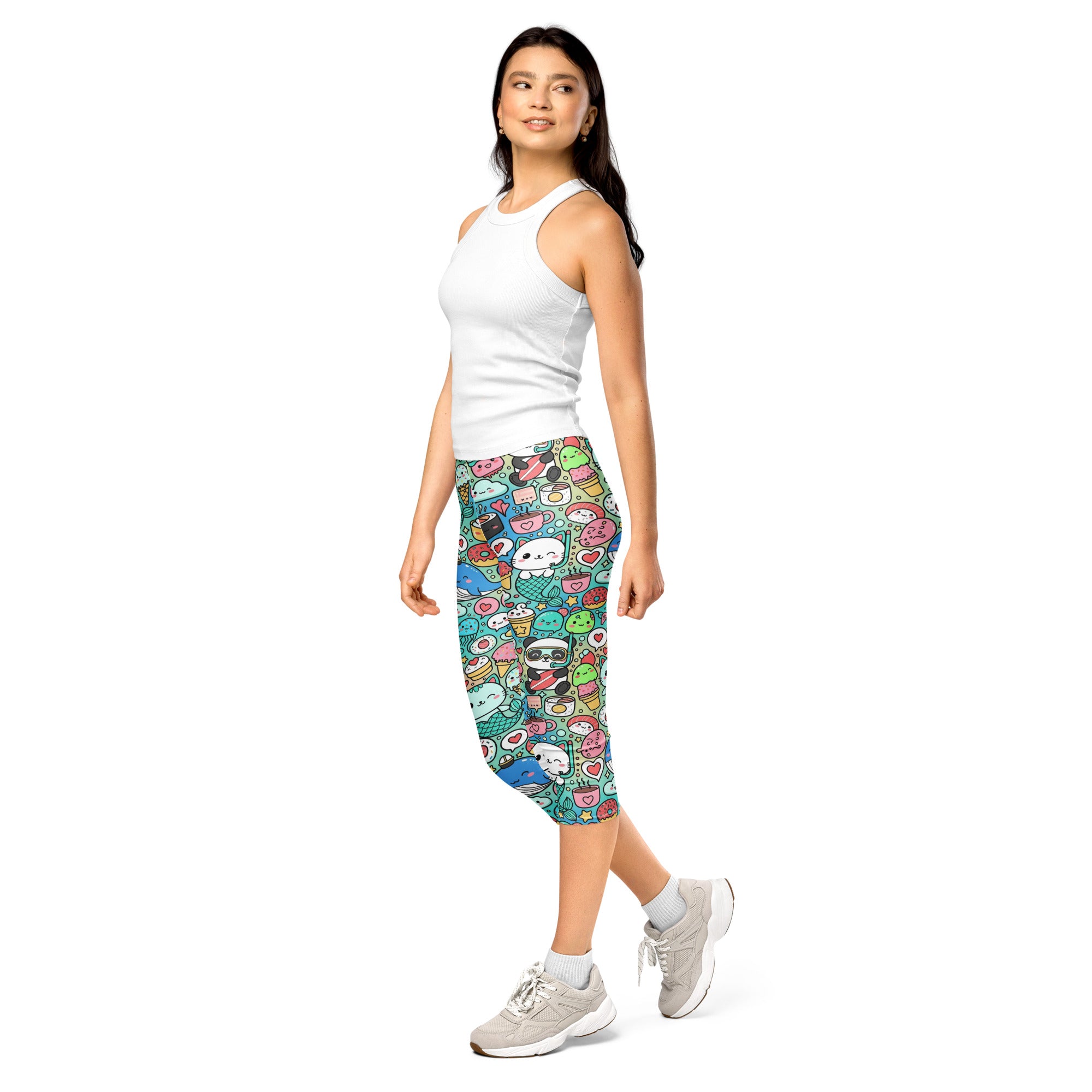 Kawaii Ocean Friends Capri Leggings | GearBunch