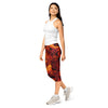 Women's liquid lava flow capris front view