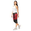 Women's blood moon printed capris front view