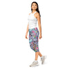Women's vibrant koala and friends capris front view