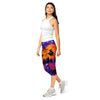 Women's witching hour cauldron printed capri leggings front view
