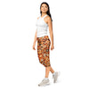 Women's zellige desert sand capri leggings front view