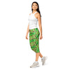 Women's zellige jade copper capris front view