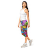 Women's vibrant bug life capri leggings front view