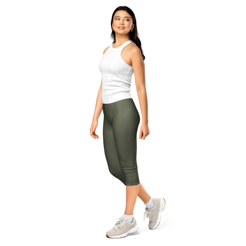 Solid leggings left front view | GearBunch