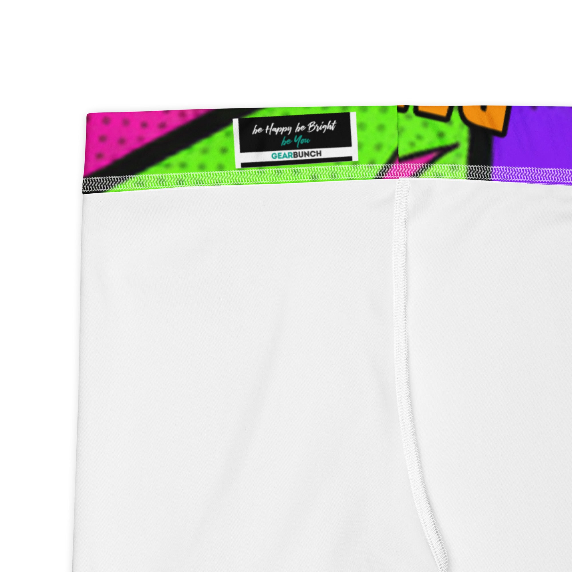 Comic Pop Neon Pink Capri Leggings | GearBunch