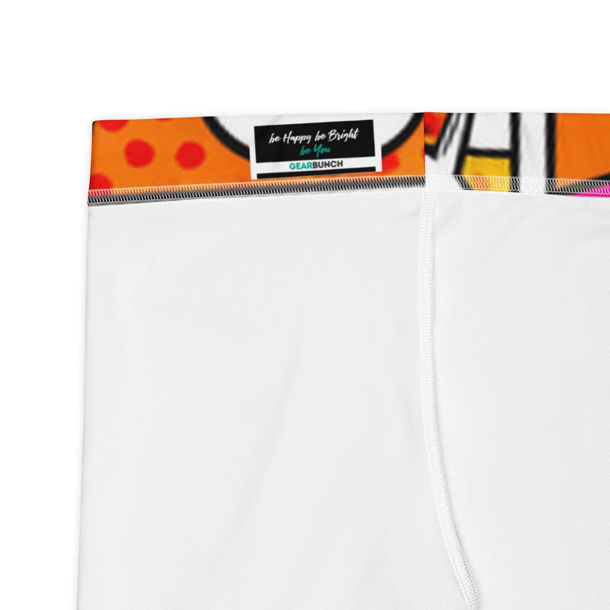 Comic Pop Sunset Orange Capri Leggings | GearBunch