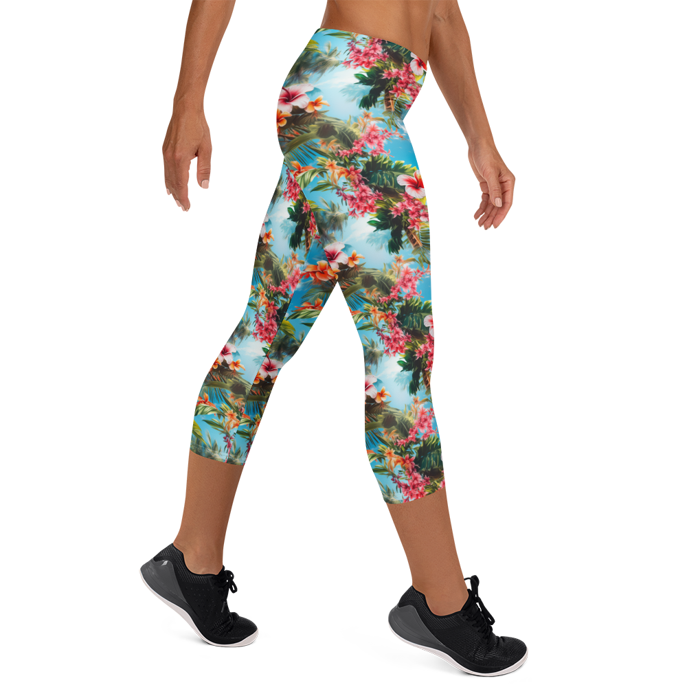 Tropical Beach Capris Right View