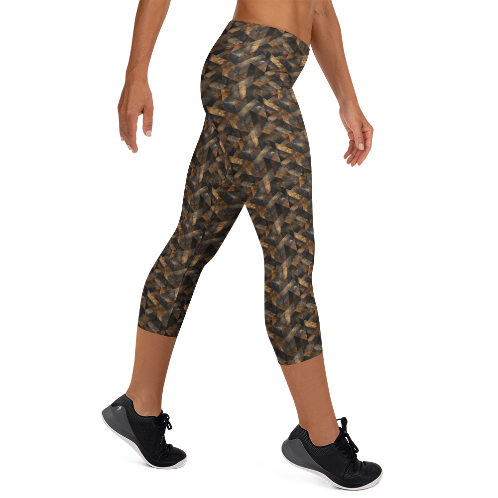 Copper Tetris Capris Right View