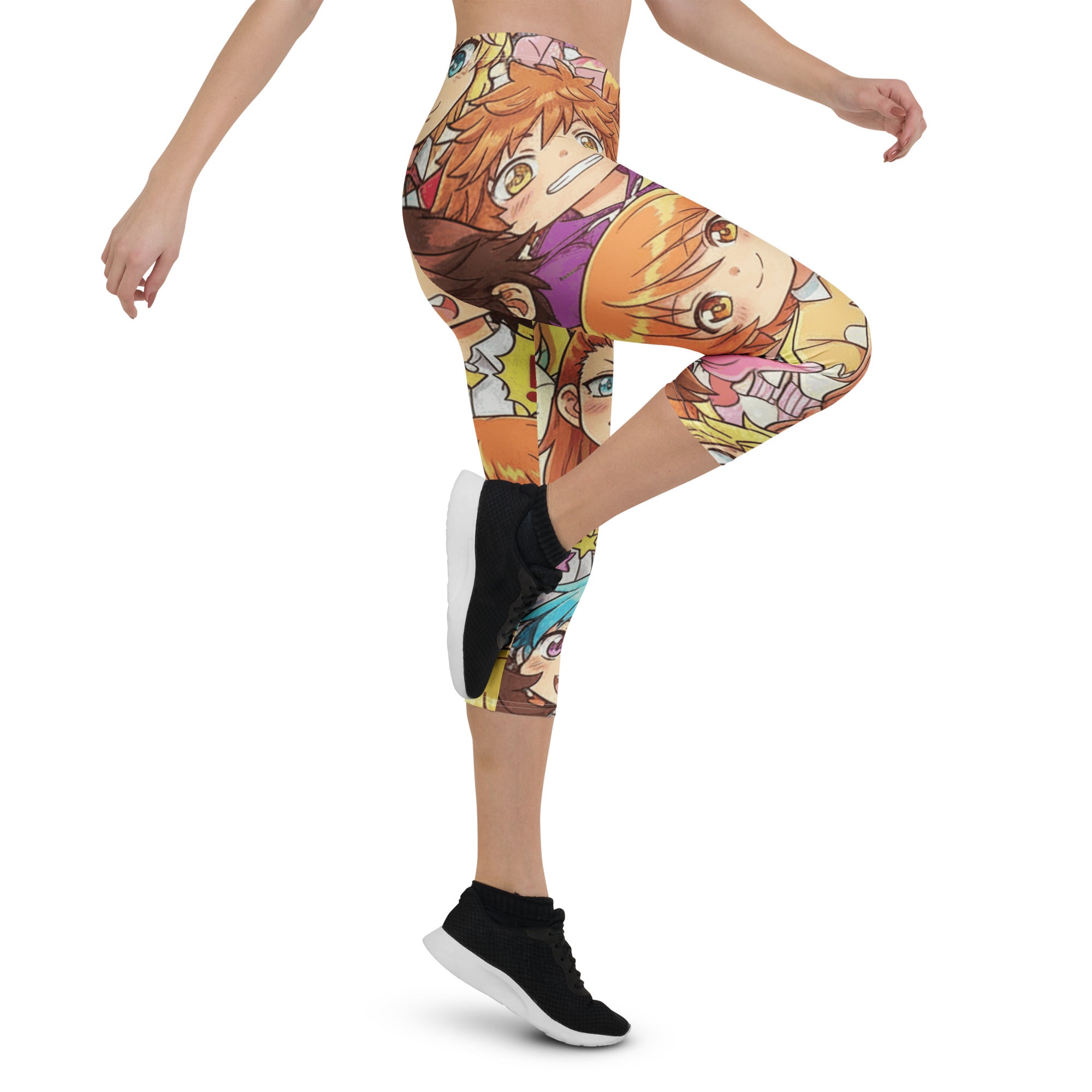 Anime Cat Cafe Capri Leggings | GearBunch