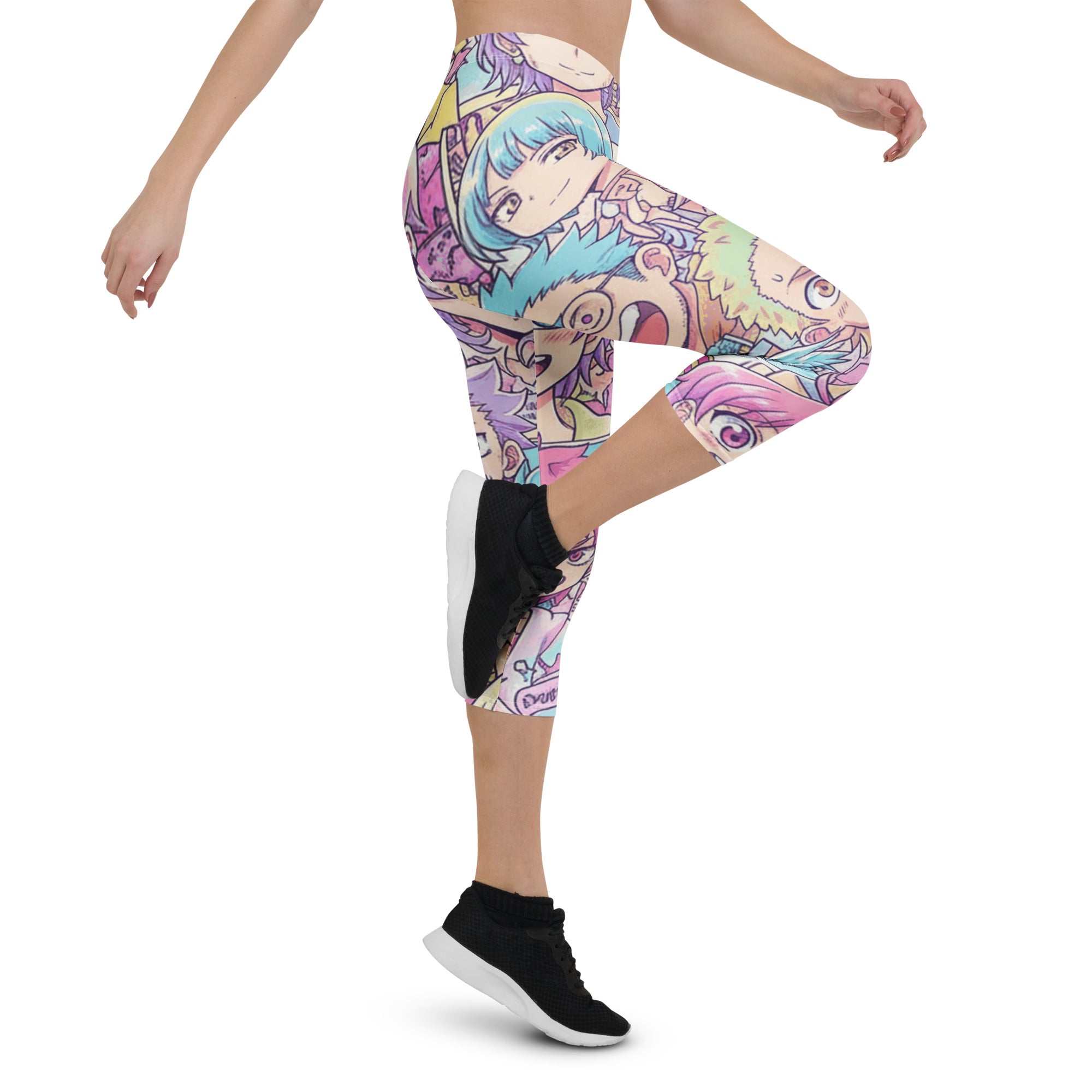 Anime Pastel Dream Capri Leggings | GearBunch