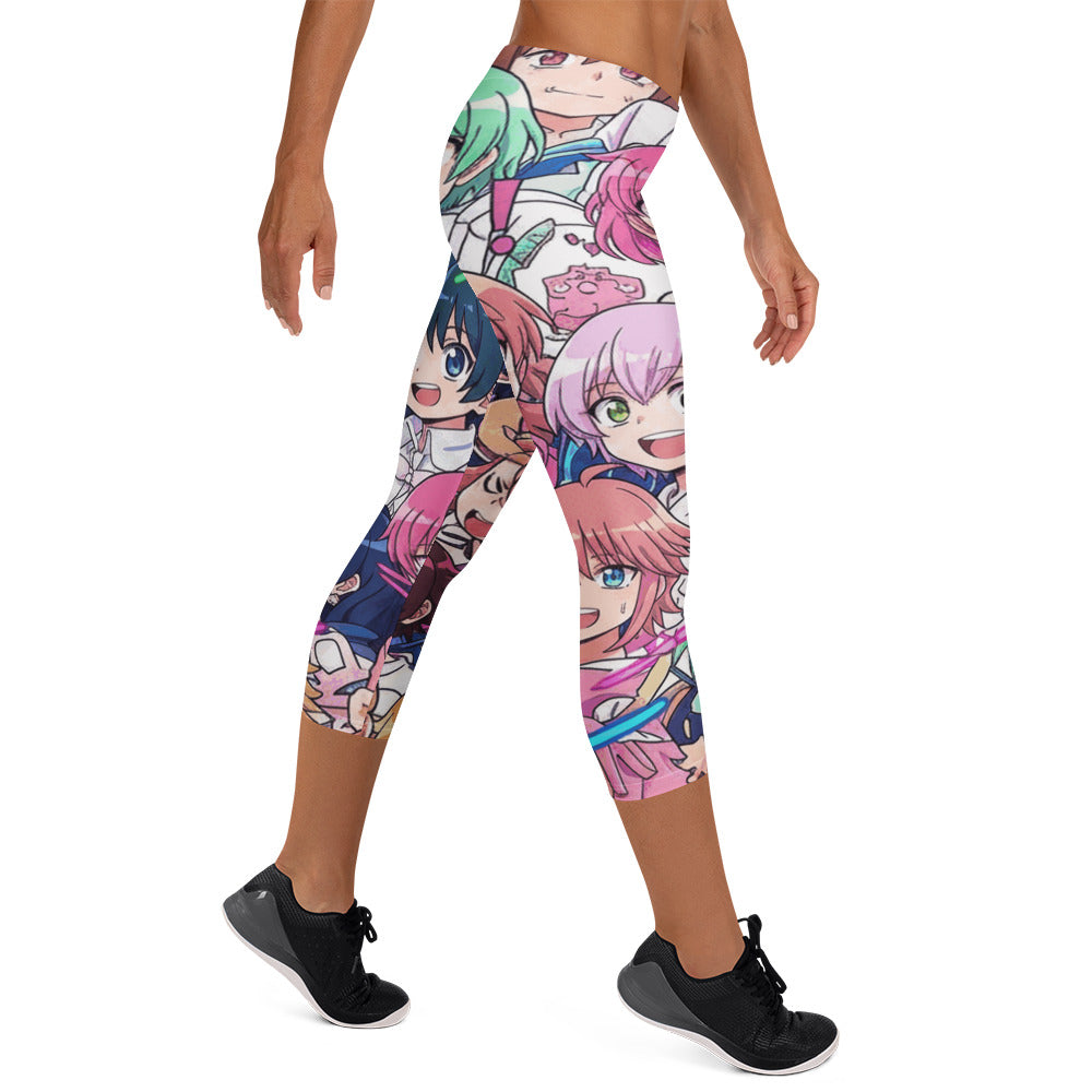 Anime Sakura School Capri Leggings | GearBunch