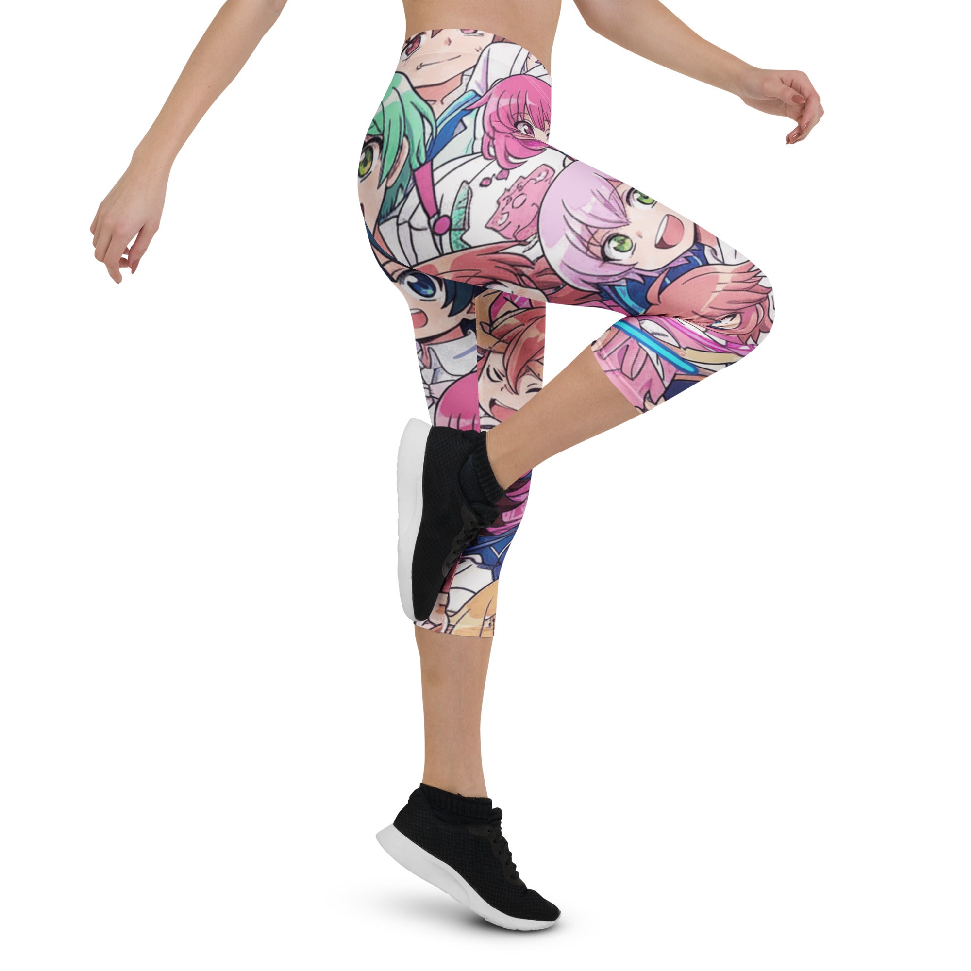Anime Sakura School Capri Leggings | GearBunch