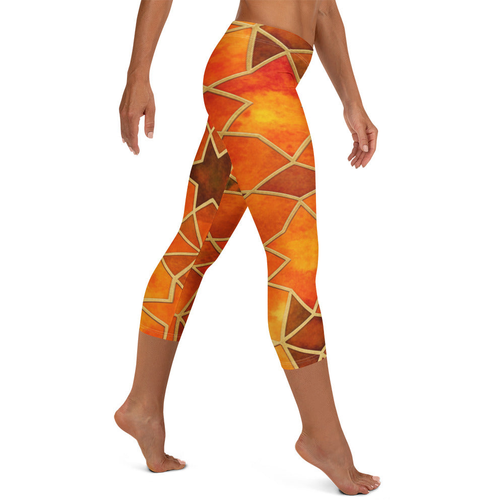 Autumn Spice Capri Leggings | GearBunch