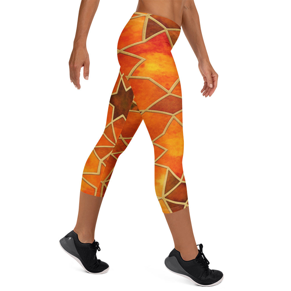 Autumn Spice Capri Leggings | GearBunch