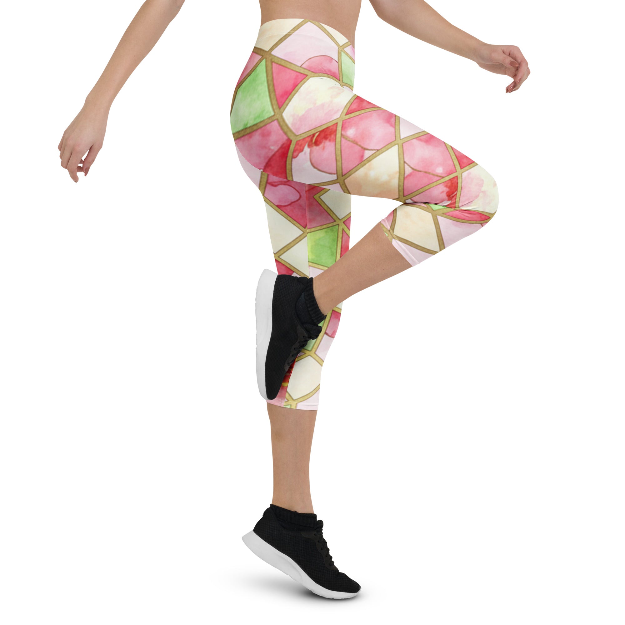 Cherry Blossom Capri Leggings | GearBunch
