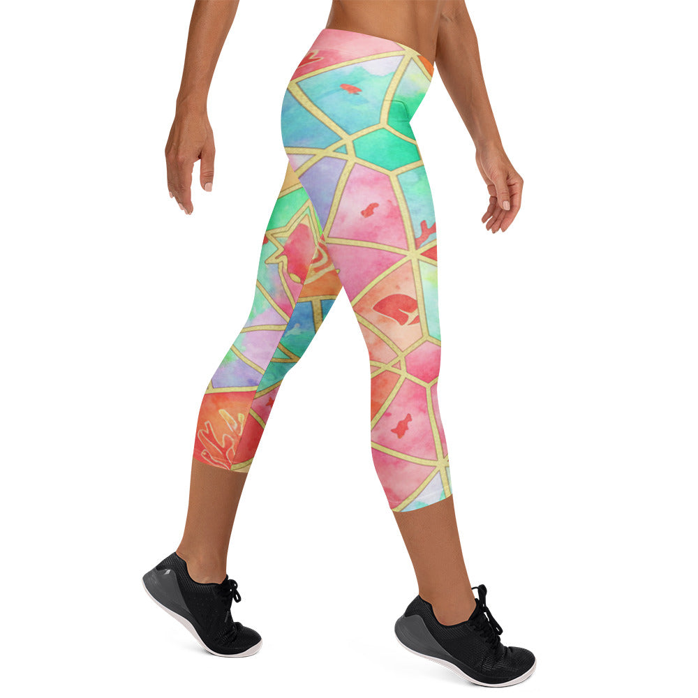Coral Reef Capri Leggings | GearBunch